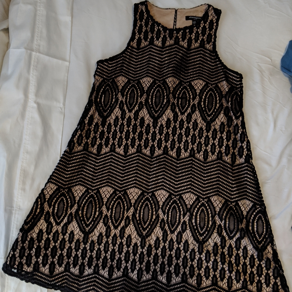 Black & Cream Tank Dress